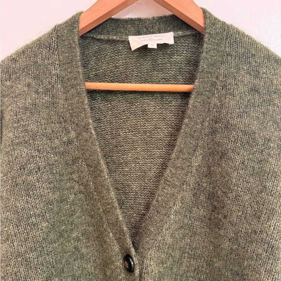 Sezane Mia Wool Mohair Green Cardigan Small - Picture 10 of 12